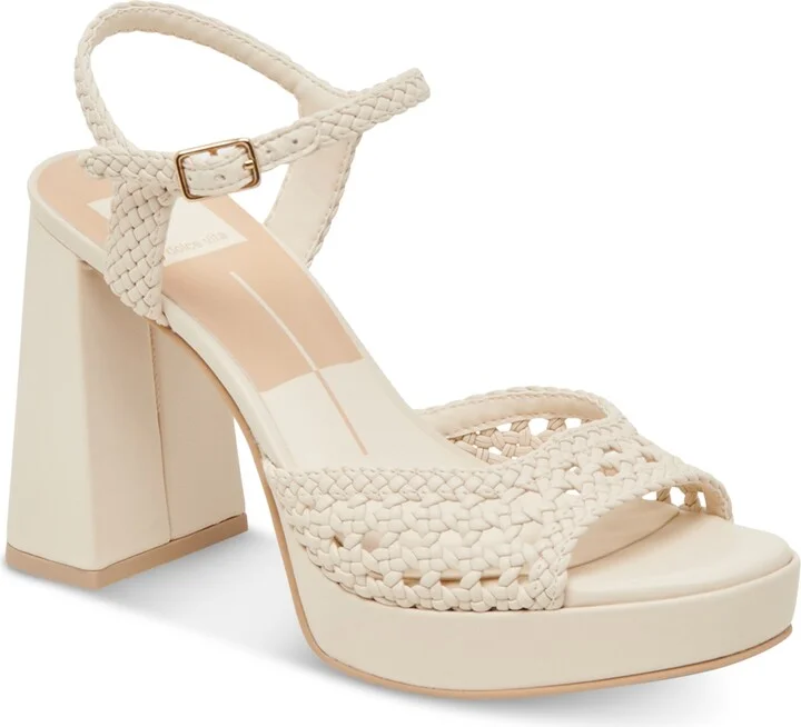 Creme Woven Stella Leather