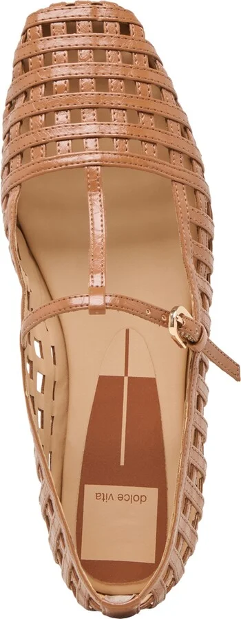Dolce Vita Women's Rains T-Strap Woven Mary Jane Flats - Image 4