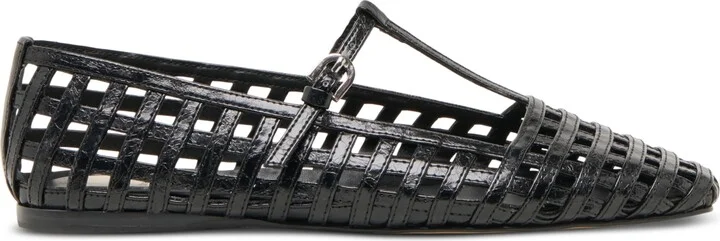 Dolce Vita Women's Rains T-Strap Woven Mary Jane Flats - Image 6