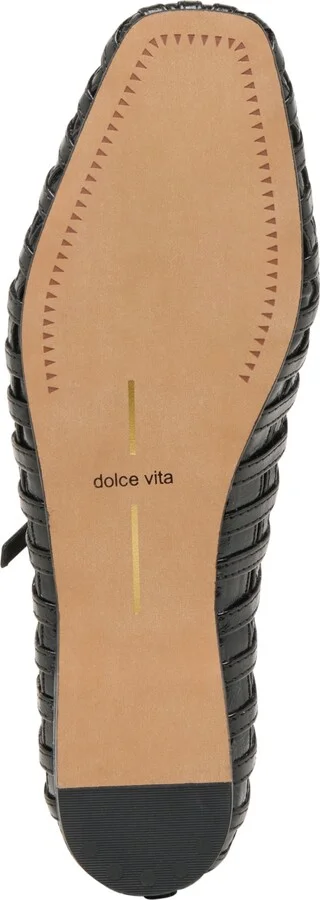 Dolce Vita Women's Rains T-Strap Woven Mary Jane Flats - Image 9
