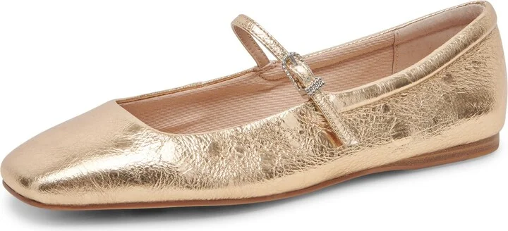 Gold Distressed Leather
