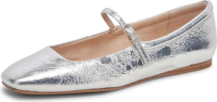 Silver Distressed Leather