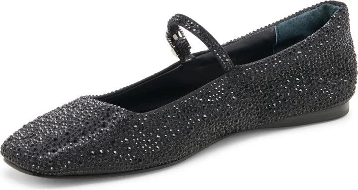 DOLCE VITA Women's Reyes Crystal Ballet Flat