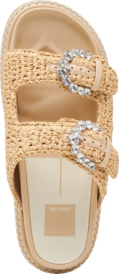 Dolce Vita Women's Shauny Crystal Double-Buckle Footbed Sandals - Image 4