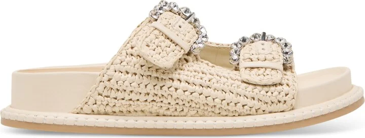 Dolce Vita Women's Shauny Crystal Double-Buckle Footbed Sandals - Image 6