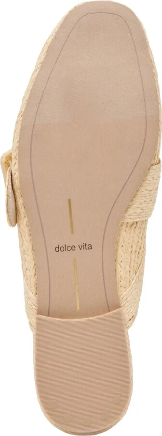 Dolce Vita Women's Sianna Woven Raffia Slip-On Mule Flats - Image 5