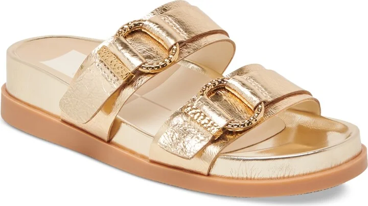 Gold Distressed Leather