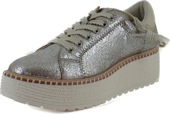 Silver Crackled Leather