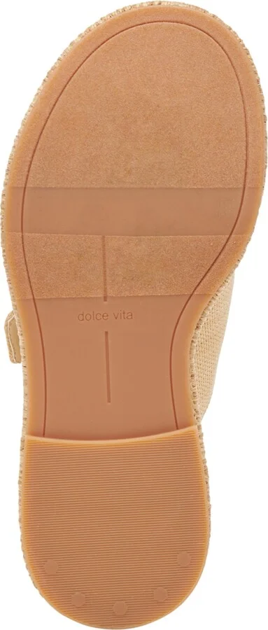 Dolce Vita Women's Witny Double-Buckle Raffia Platform Footbed Sandals - Image 5