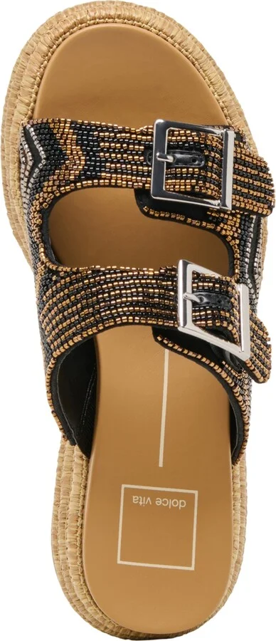 Dolce Vita Women's Wixie Beaded Double Buckle Footbed Sandals - Image 4