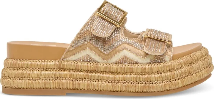 Dolce Vita Women's Wixie Beaded Double Buckle Footbed Sandals - Image 6