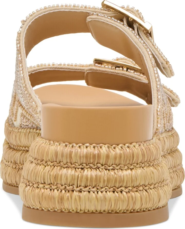 Dolce Vita Women's Wixie Beaded Double Buckle Footbed Sandals - Image 7