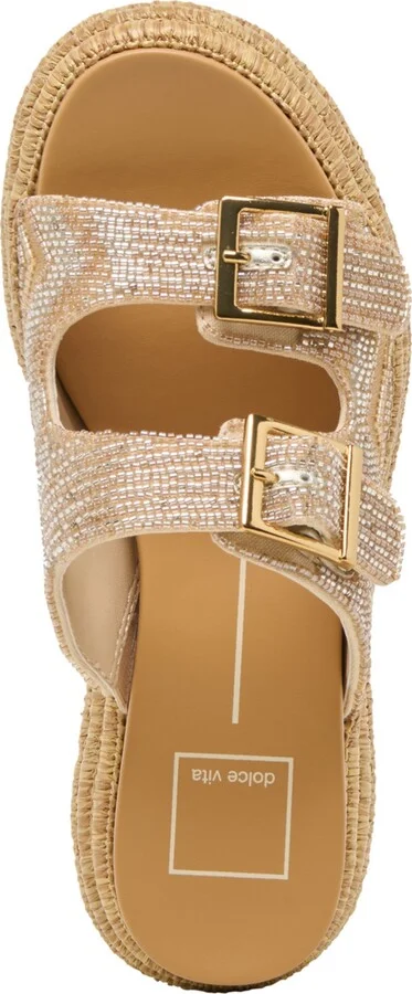 Dolce Vita Women's Wixie Beaded Double Buckle Footbed Sandals - Image 8