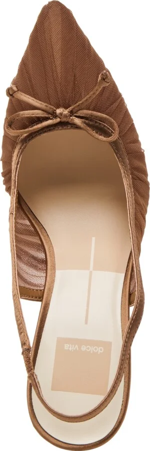 Dolce Vita Women's Yela Tule Bow Slingback Pumps - Image 8