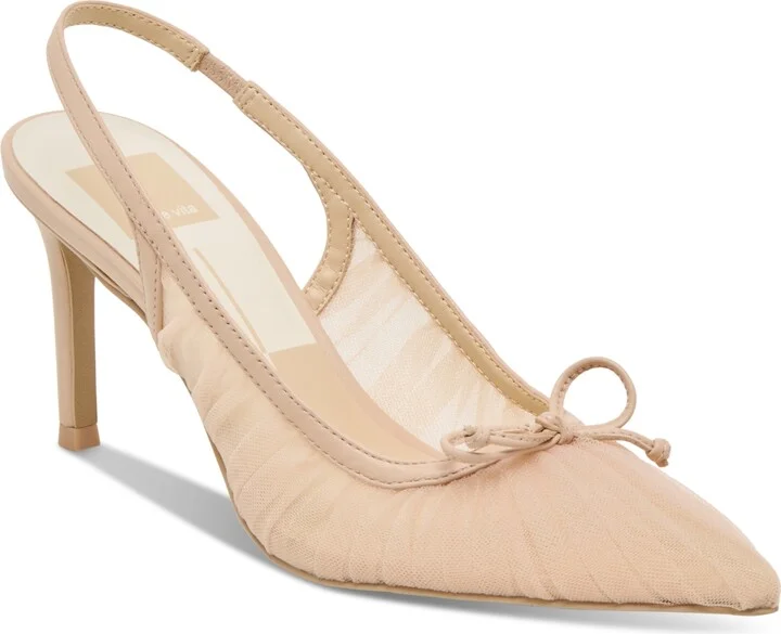 Dolce Vita Women's Yela Tule Bow Slingback Pumps