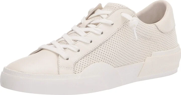 White Perforated Leather