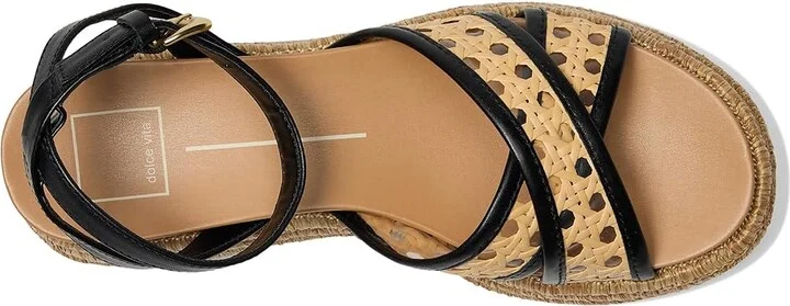 Dolce Vita Wriley Women's Sandals Creme Woven Raffia : 8.5 M, Rubber/Synthetic - Image 8