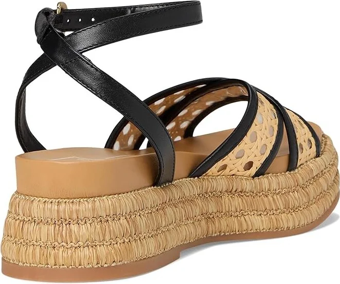 Dolce Vita Wriley Women's Sandals Creme Woven Raffia : 8.5 M, Rubber/Synthetic - Image 10