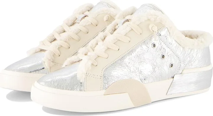 Silver Distressed Leather