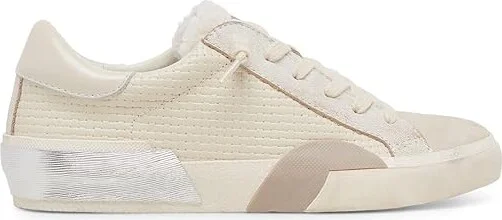 Dolce Vita Zina Plush Women's Shoes White Woven : 8 M, Textile/Leather - Image 5