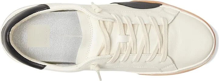 Dolce Vita Zina Women's Shoes White/Black Leather : 6 W, Leather/Hair Calf - Image 2