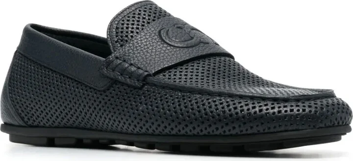 Dollaro debossed-logo leather loafers - Image 2