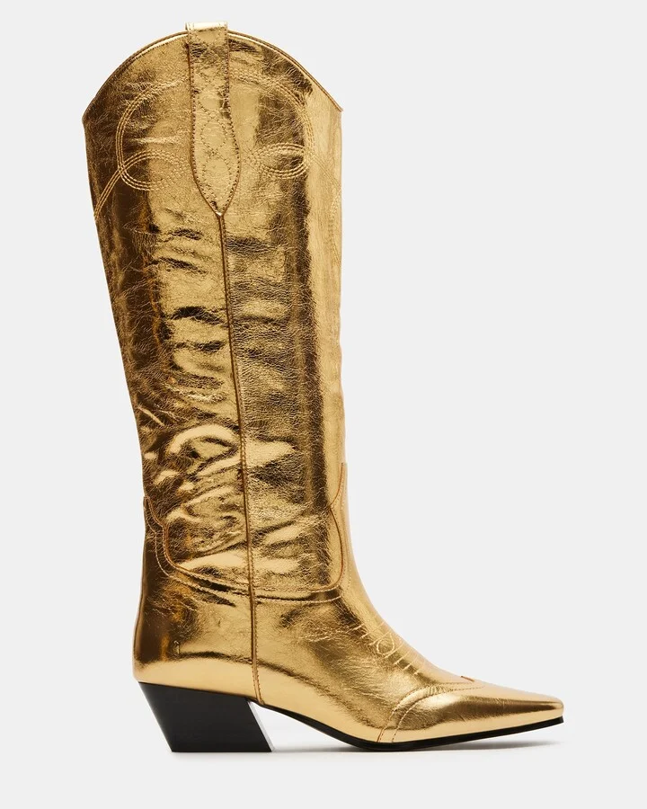 Dollie Gold Leather