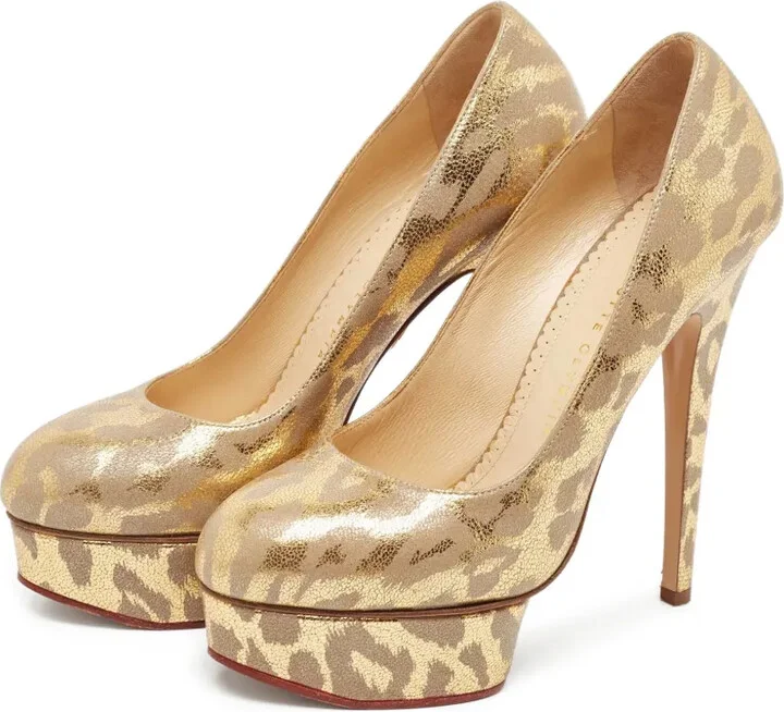Dolly platform leopard pumps - Image 2
