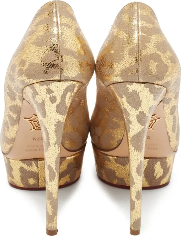 Dolly platform leopard pumps - Image 3