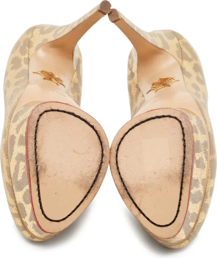 Dolly platform leopard pumps - Image 4