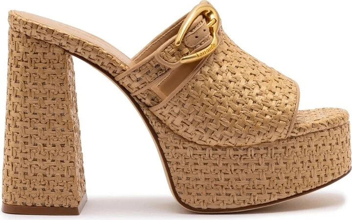 Dolly Verona Mule In Natural Raffia