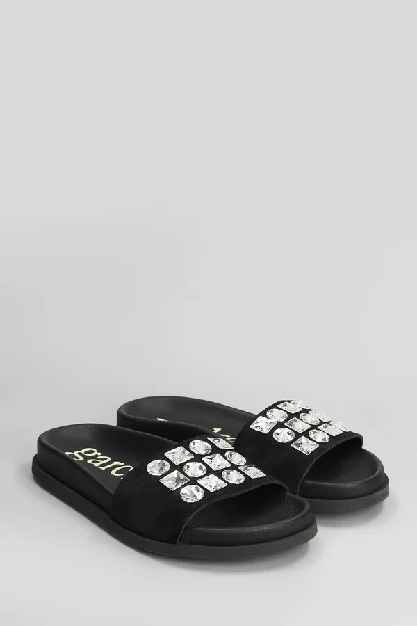 Dolomita Flats In Black Suede - Image 2