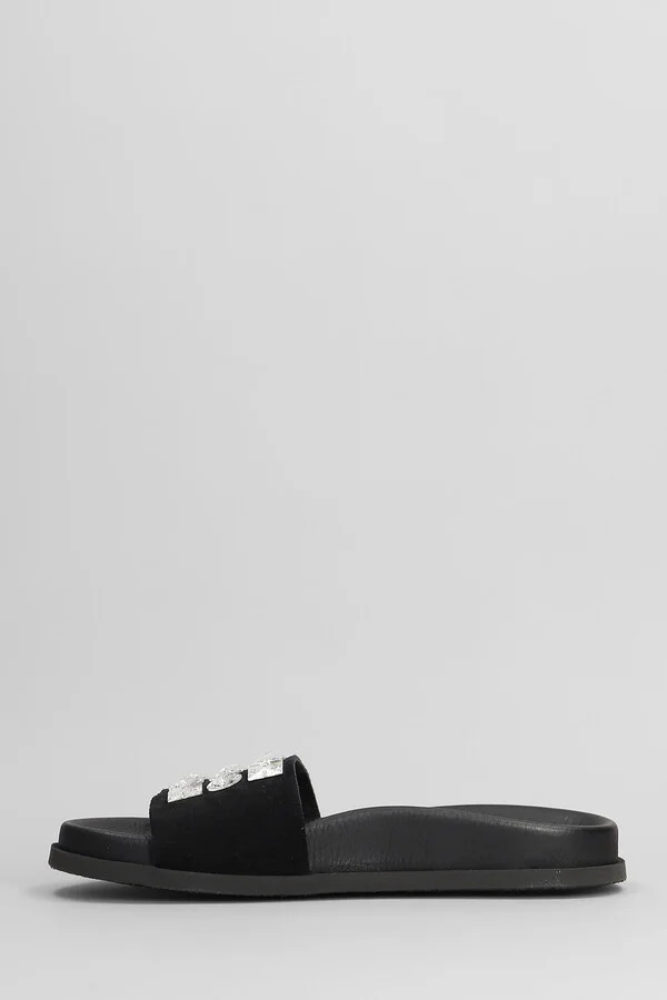 Dolomita Flats In Black Suede - Image 3