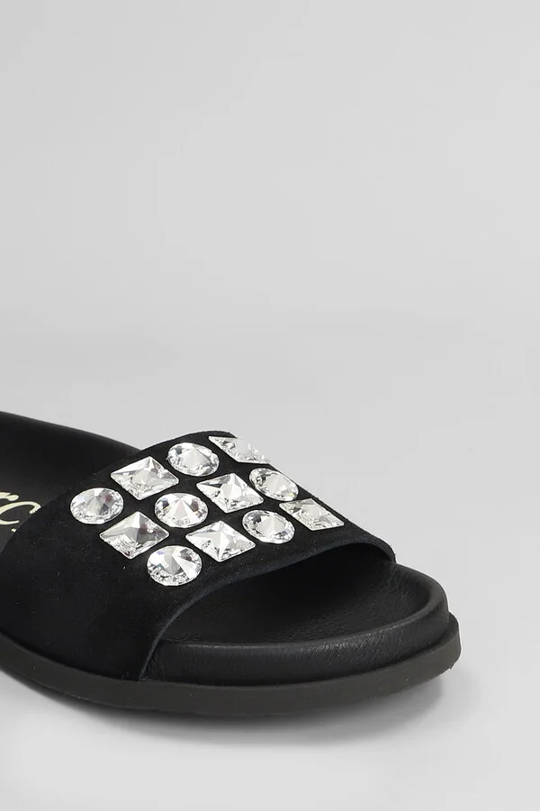 Dolomita Flats In Black Suede - Image 5