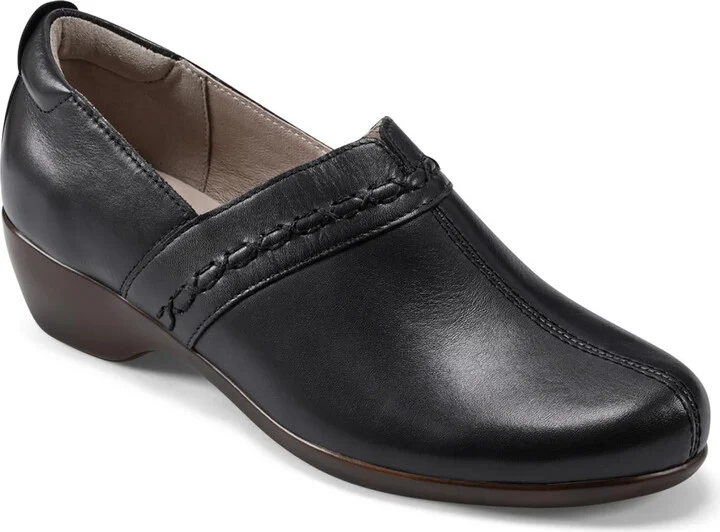 Dolores Womens Leather Laceless Loafers
