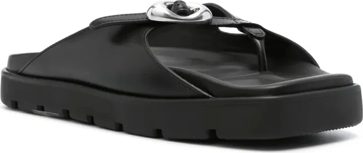 Dome logo-buckle sandals - Image 2