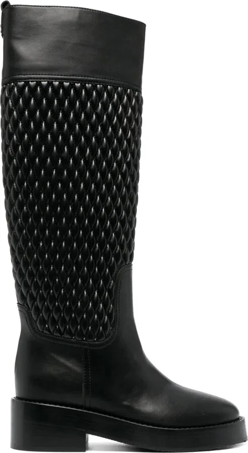 Dome quilted riding boots
