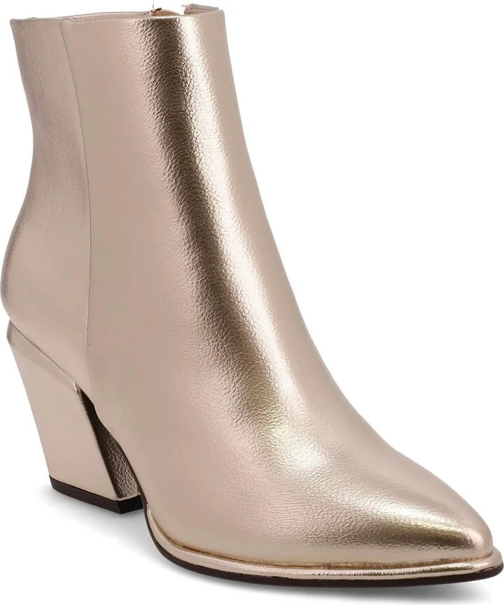 DOMINA Womens Crackle Manmade Ankle Boots