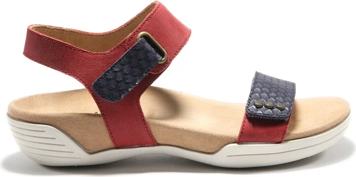Dark Red/ Navy Leather