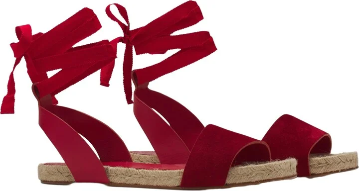 Domra Flat Suede Sandals - Image 3