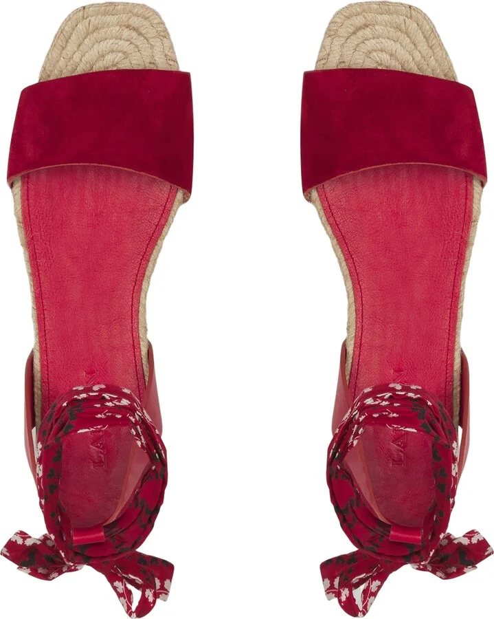 Domra Flat Suede Sandals - Image 4