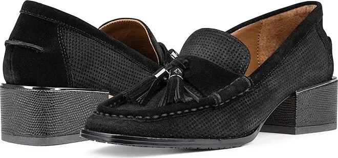 Donald Pliner Arroyo Women's Flat Shoes Black : 8.5 M, Leather/Suede