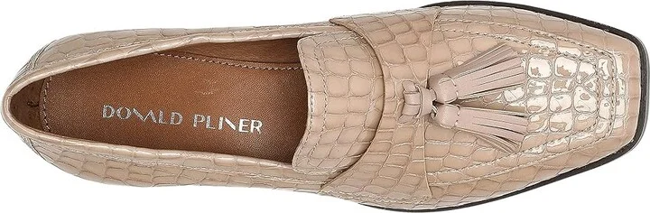 Donald Pliner Avi Women's Flat Shoes Mushroom : 5 M, Leather - Image 2