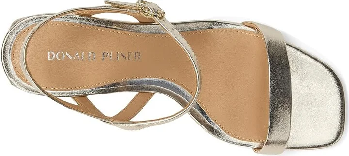 Donald Pliner Brazi Women's Sandals Platinum : 6 M, Leather - Image 2