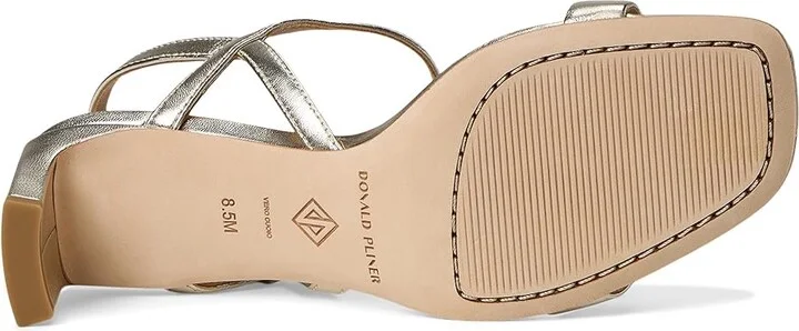 Donald Pliner Brazi Women's Sandals Platinum : 6 M, Leather - Image 3