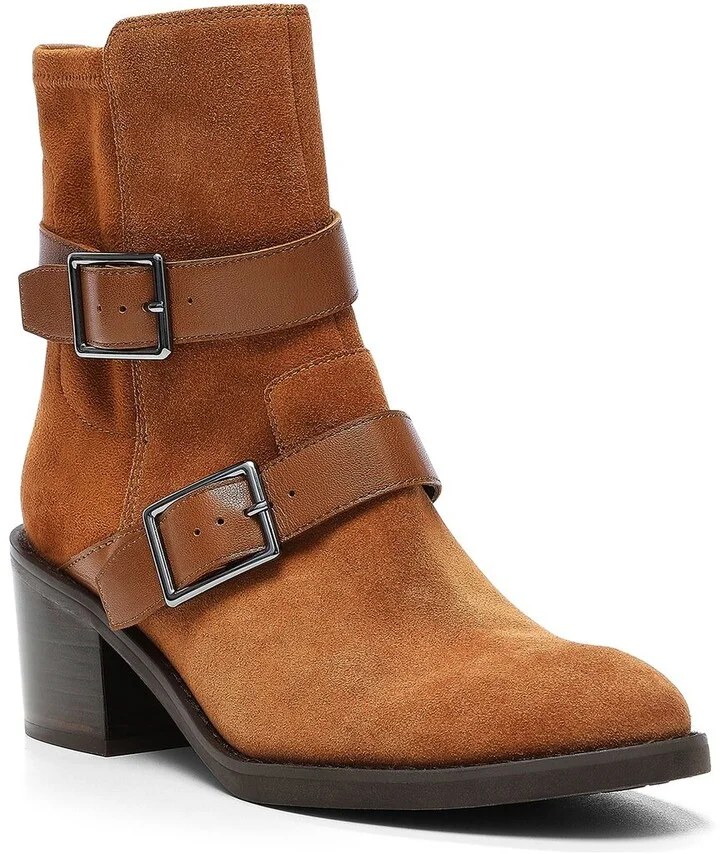 Donald Pliner Darby Leather & Suede Bootie