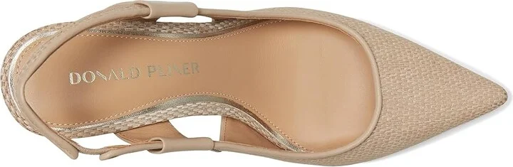 Donald Pliner Elliemay High Women's Heels Sand : 6 M, Leather - Image 2
