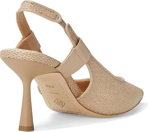 Donald Pliner Elliemay High Women's Heels Sand : 6 M, Leather - Image 4