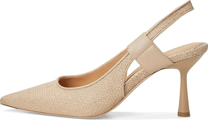 Donald Pliner Elliemay High Women's Heels Sand : 6 M, Leather - Image 6