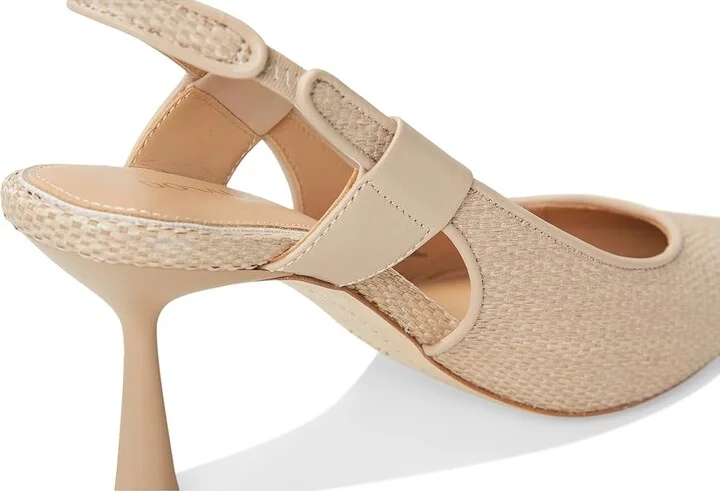 Donald Pliner Elliemay High Women's Heels Sand : 6 M, Leather - Image 7